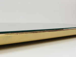 Miroir mural lumineux Mid-Century avec couronne en laiton, par Ernest Igl pour Hillebrand
