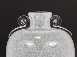Vase à bulles Pulegoso Seguso Vetri d'Arte avec anses, Murano, Italie, années 1950
