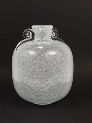 Vase à bulles Pulegoso Seguso Vetri d'Arte avec anses, Murano, Italie, années 1950