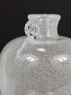 Vase à bulles Pulegoso Seguso Vetri d'Arte avec anses, Murano, Italie, années 1950