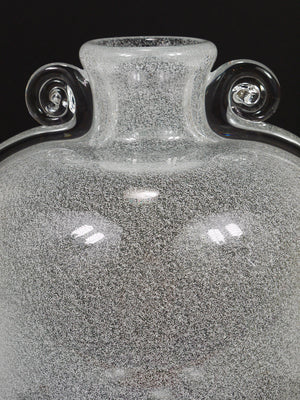 Vase à bulles Pulegoso Seguso Vetri d'Arte avec anses, Murano, Italie, années 1950