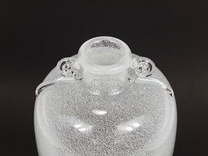 Vase à bulles Pulegoso Seguso Vetri d'Arte avec anses, Murano, Italie, années 1950