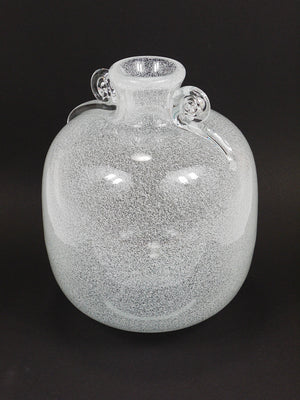 Vase à bulles Pulegoso Seguso Vetri d'Arte avec anses, Murano, Italie, années 1950