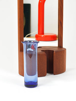 Miroir mural danois Jacob Hermann & Per Lütken et vase en verre Holmegaard, années 1960