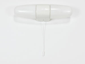 Aplique doble de pared Wilhelm Wagenfeld Bauhaus blanco, Linder, Alemania, años 50