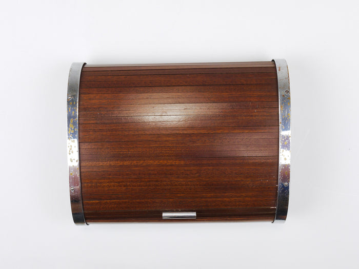 1930s Carl Aubock Large Art Deco Jewelry Storage Cigarette Box, Roll Top, Vienna