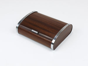 1930s Carl Aubock Large Art Deco Jewelry Storage Cigarette Box, Roll Top, Vienna