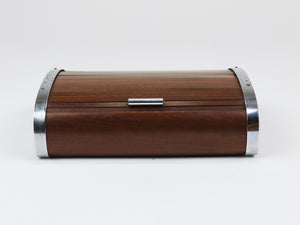 1930s Carl Aubock Large Art Deco Jewelry Storage Cigarette Box, Roll Top, Vienna