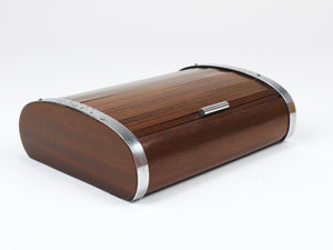 1930s Carl Aubock Large Art Deco Jewelry Storage Cigarette Box, Roll Top, Vienna
