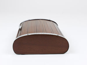 1930s Carl Aubock Large Art Deco Jewelry Storage Cigarette Box, Roll Top, Vienna