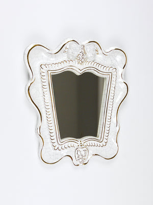 Art Deco Theater Terracotta Wall Mirror by Gmundner Keramik, Austria, 1930s