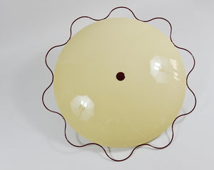 Grand Mid-Century Flush Mount Uplight Ceiling Lamp from Filmcasino Vienna, 1950s