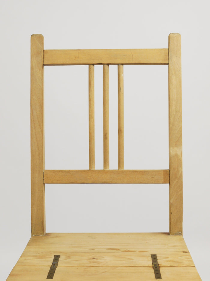 Arts & Crafts Metamorphic Library Steps Folding Ladder Chair, Vienna, 1900s