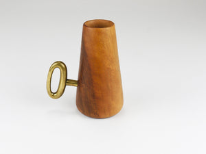 Portacannucce e cavatappi Carl Auböck, noce e ottone, Mid-Century Austria, 1950