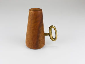 Portacannucce e cavatappi Carl Auböck, noce e ottone, Mid-Century Austria, 1950