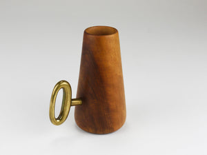 Portacannucce e cavatappi Carl Auböck, noce e ottone, Mid-Century Austria, 1950