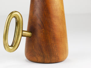 Portacannucce e cavatappi Carl Auböck, noce e ottone, Mid-Century Austria, 1950