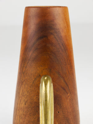 Portacannucce e cavatappi Carl Auböck, noce e ottone, Mid-Century Austria, 1950