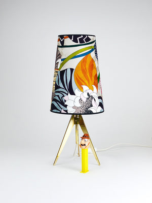Missoni x Kalmar Vienna Adjustable Brass Tripod Table Side Lamp, Austria, 1950s