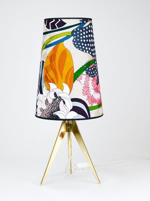 Missoni x Kalmar Vienna Adjustable Brass Tripod Table Side Lamp, Austria, 1950s