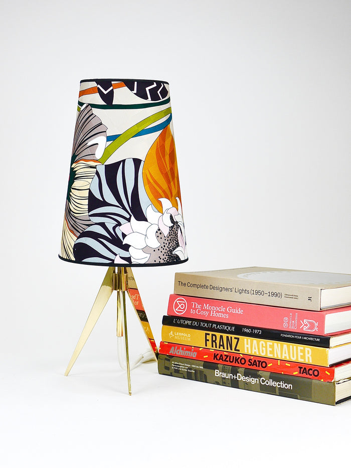Missoni x Kalmar Vienna Adjustable Brass Tripod Table Side Lamp, Austria, 1950s