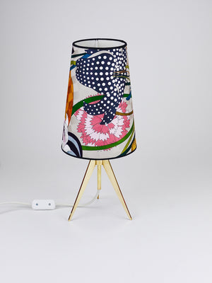 Missoni x Kalmar Vienna Adjustable Brass Tripod Table Side Lamp, Austria, 1950s