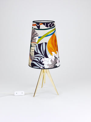 Missoni x Kalmar Vienna Adjustable Brass Tripod Table Side Lamp, Austria, 1950s