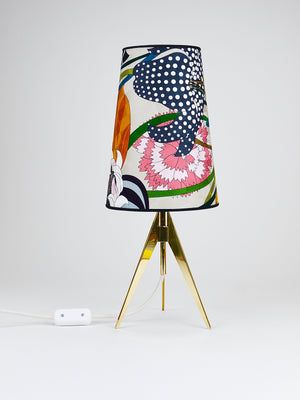 Missoni x Kalmar Vienna Adjustable Brass Tripod Table Side Lamp, Austria, 1950s