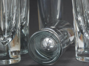 14 Carlo Moretti Solid Aperitif Bar Bullet Drinking Glasses, Italy, 1970s