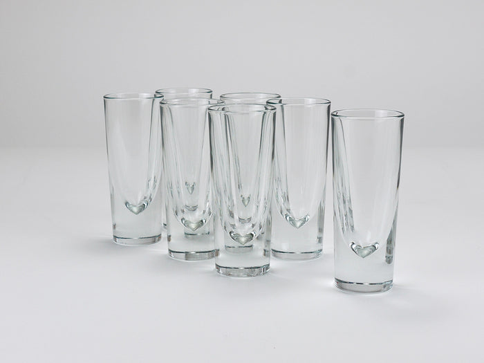 14 Carlo Moretti Solid Aperitif Bar Bullet Drinking Glasses, Italy, 1970s