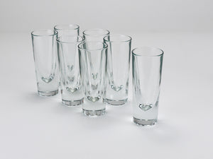 14 Carlo Moretti Solid Aperitif Bar Bullet Drinking Glasses, Italy, 1970s