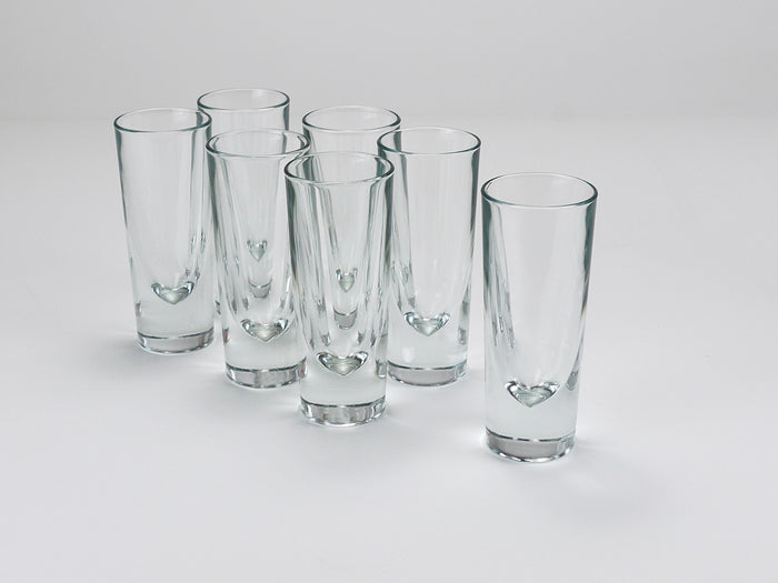 14 Carlo Moretti Solid Aperitif Bar Bullet Drinking Glasses, Italy, 1970s