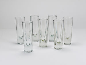 14 Carlo Moretti Solid Aperitif Bar Bullet Drinking Glasses, Italy, 1970s
