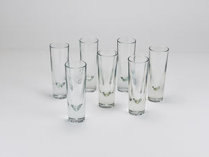 14 Carlo Moretti Solid Aperitif Bar Bullet Drinking Glasses, Italy, 1970s