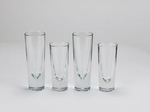 14 Carlo Moretti Solid Aperitif Bar Bullet Drinking Glasses, Italy, 1970s