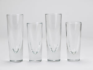 14 Carlo Moretti Solid Aperitif Bar Bullet Drinking Glasses, Italy, 1970s