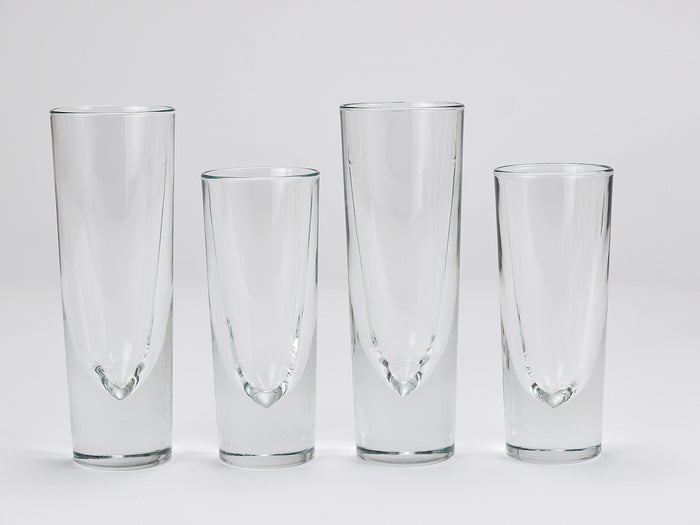 14 Carlo Moretti Solid Aperitif Bar Bullet Drinking Glasses, Italy, 1970s