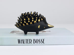 Ceniceros apilables de latón con forma de erizo, Walter Bosse, Herta Baller, Austria, años 50