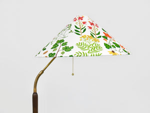 1940s Adjustable Walnut & Brass Floor Lamp, Rupert Nikoll Vienna, Austria, 1950s