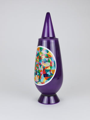 Alessandro Mendini x Luigi Ontani 100% Make-Up Limited Lidded Vase, Alessi, 1992