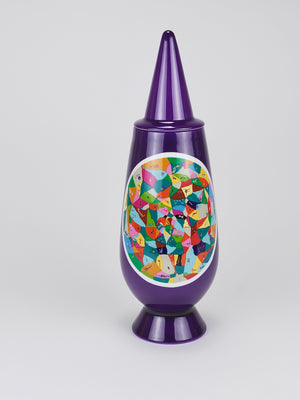 Alessandro Mendini x Luigi Ontani 100% Make-Up Limited Lidded Vase, Alessi, 1992