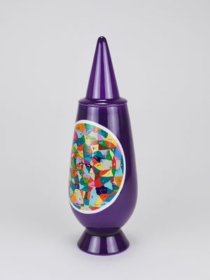 Alessandro Mendini x Luigi Ontani 100% Make-Up Limited Lidded Vase, Alessi, 1992