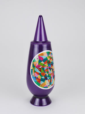 Alessandro Mendini x Luigi Ontani 100% Make-Up Limited Lidded Vase, Alessi, 1992