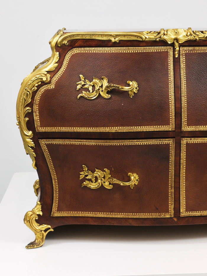 G. Durand Louis XV Bombé Commode, Marquetry, Ormolu Bronze, 1880, Paris, France