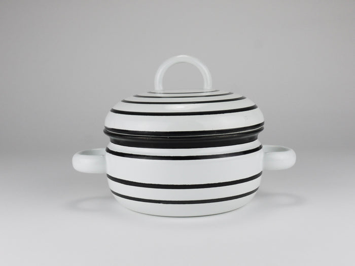 Carl Aubock III Enameled „CULINAR“ Pot With Lid, Ostovics Vienna, Austria, 1970s