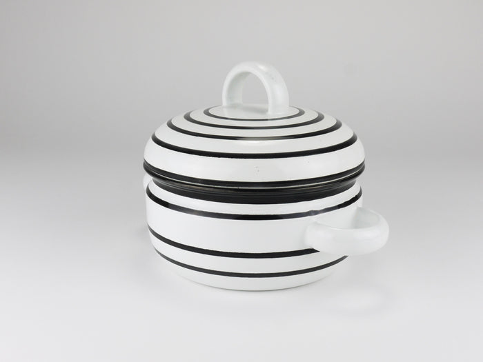Carl Aubock III Enameled „CULINAR“ Pot With Lid, Ostovics Vienna, Austria, 1970s