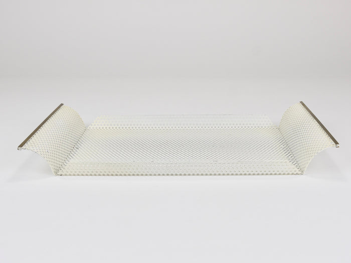 Vereinigte Werkstätten Rigitulle Brass and Perforated Metal Tray, Germany, 1970s