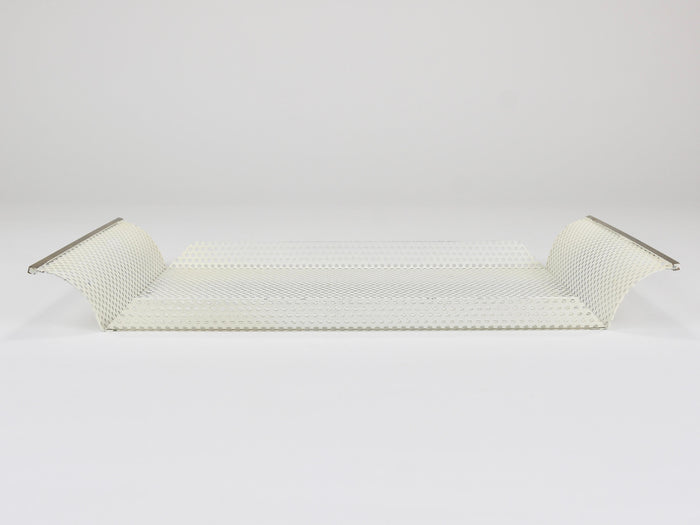 Vereinigte Werkstätten Rigitulle Brass and Perforated Metal Tray, Germany, 1970s