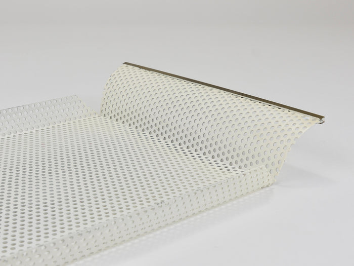 Vereinigte Werkstätten Rigitulle Brass and Perforated Metal Tray, Germany, 1970s