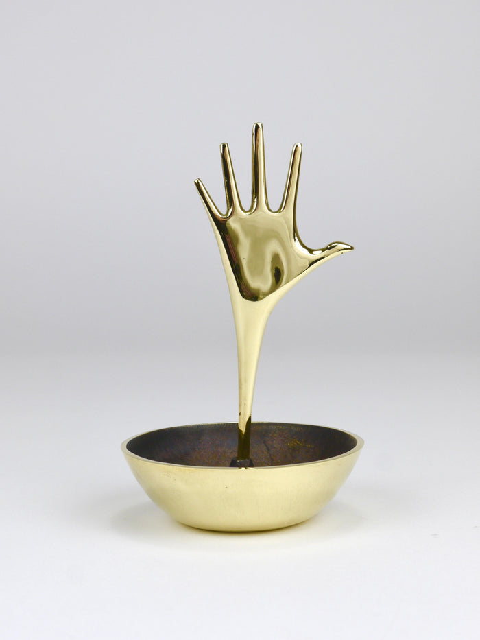 Carl Auböck Brass Hand Catchall Vide-Poche Accessory Bowl, Vienna, Austria